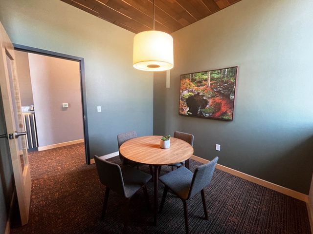 Meeting room construction at Compass Real Estate in Eau Claire, WI - Hoeft Builders