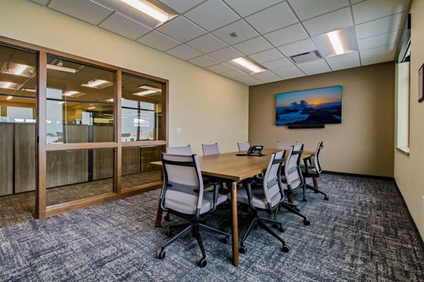 Conference room at Pillar Bank in Chippewa Falls, WI - Hoeft Builders