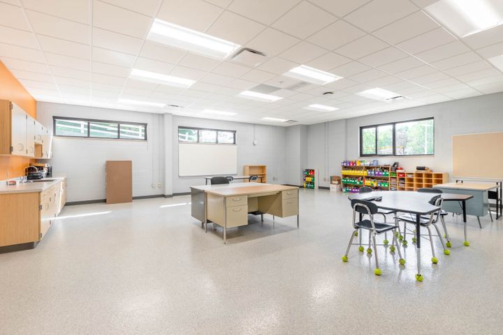 classroom renovation at Elk Mound High School in northwest WI - Hoeft Builders