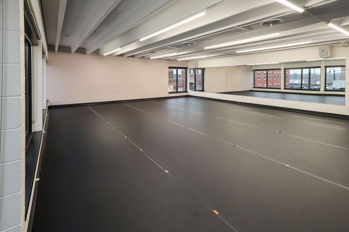 Dance studio construction with custom sprung floors at Christine's Dance Company in Rice Lake, WI, built by Hoeft Builders Dance studio construction at Christine's in Rice Lake, WI - Hoeft Builders