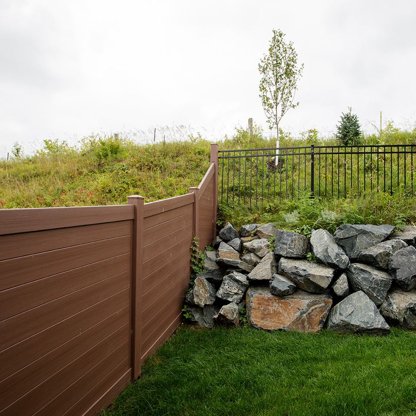 wood and metal fence