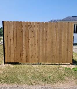 wooden fence