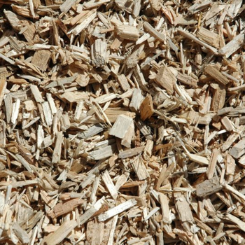 mulched wood chips