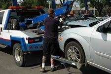 Image of a car being towed