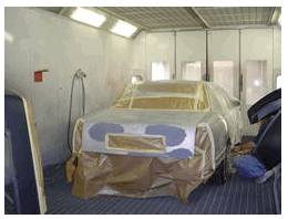 Image of a car being painted