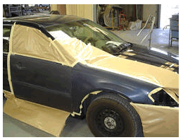 Image of a car being painted