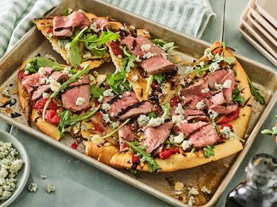 Grilled Steak Flat Bread