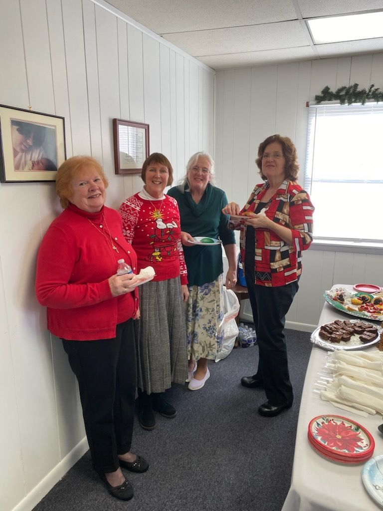 Enjoying Christmas cheer