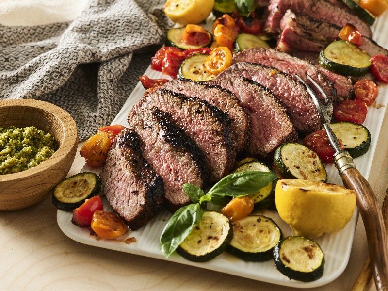 Santa Maria Tri-Tip with Pistachio Pesto