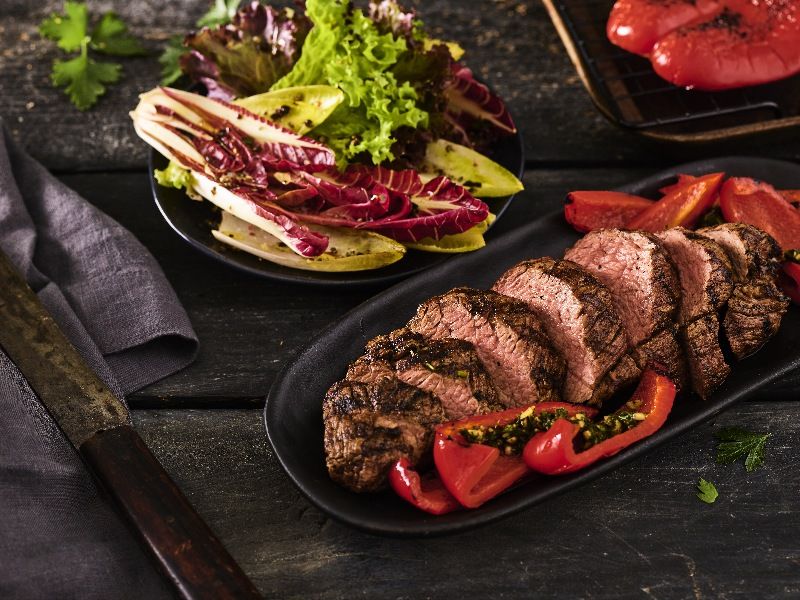 Chipotle Beef & Chimichurri Sauce