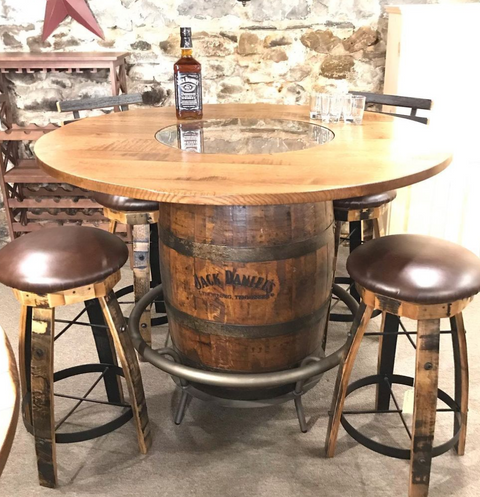 Jack Daniels bar table and stools